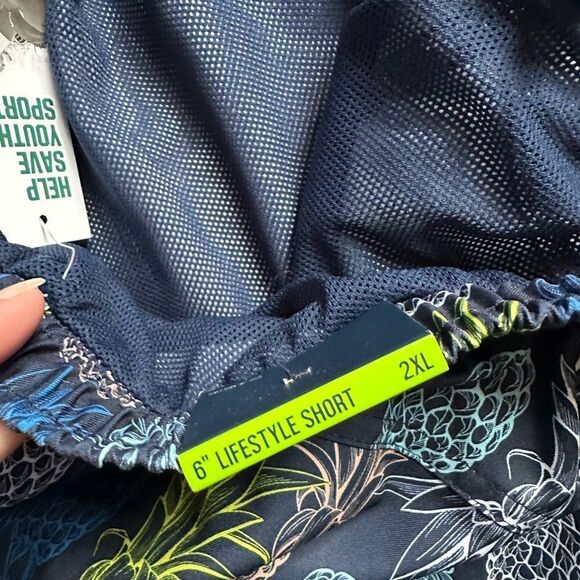 DSG Lifestyle Shorts Training Athletic Pineapple Loose Fit Swim New Mens Size 2X - Picture 6 of 11